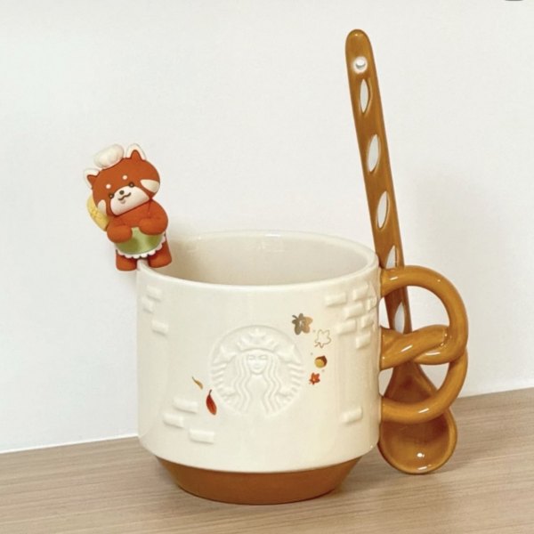 Starbucks 2025 China Bear Dessert House pretzel bread 13oz Mug