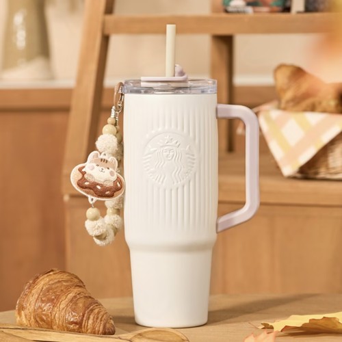 Starbucks 2025 China Dessert House 32oz SS Tumbler with Keychain