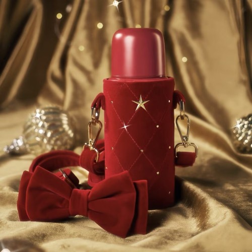 Starbucks 2025 China Warm Christmas Red Bow 12oz SS Tumbler with Sleeve