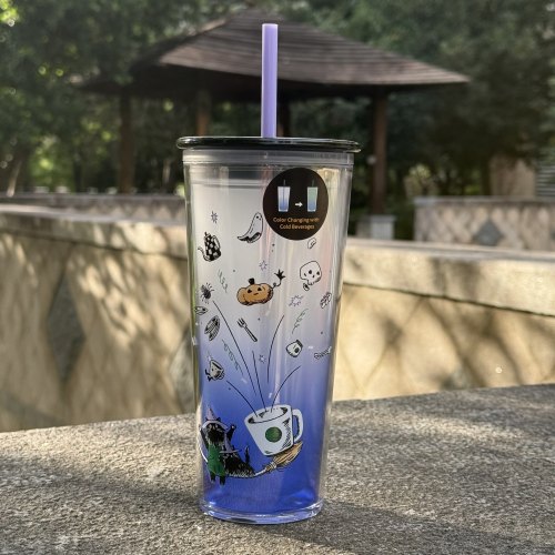 Starbucks 2025 Taiwan Halloween Cold Chnage 16oz Plastic Tumbler