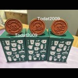 Starbucks 2025 Taiwan Cute Bear metal Stamp set of 3 pieces
