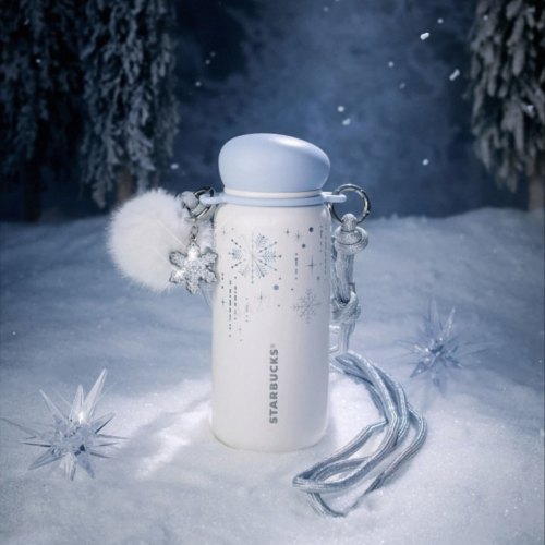 Starbucks 2025 China Christmas Snowlit Wonderland 14oz SS Tumbler