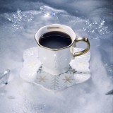 Starbucks 2025 China Christmas Snowlit Wonderland Diamond 9oz Mug with Coaster
