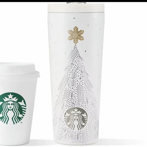 Starbucks 2025 China Christmas Snowlit Wonderland 24oz SS Tumbler