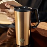 Starbucks 2025 China Gilding Gold 20oz SS Desktop Cup