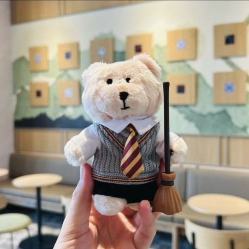 Starbucks 2025 China Harry Potter Gryffindor Mini Bear Toy