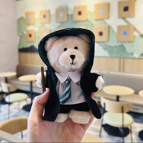 Starbucks 2025 China Harry Potter Slytherin Mini Bear Toy
