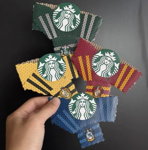 Starbucks 2025 China Harry Potter Paper Sleeve one set of four
