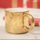 Starbucks 2025 China Holiday Gold 12oz Mug