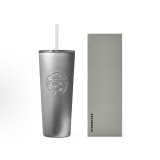 Starbucks 2025 China Christmas Grey Cat Eyes 27oz SS Tumbler