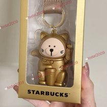 Starbucks 2026 Taiwan Year of Horse Golden Lucky Cat Keychain