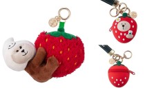 Starbucks 2026 Taiwan Year of Horse Strawberry Bear Toy and Keychain