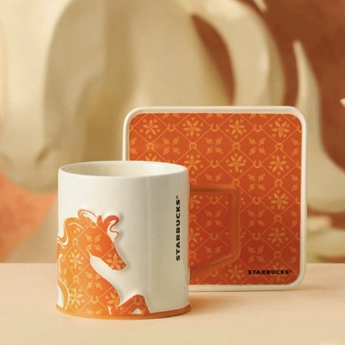 Starbucks 2026 China Year of Horse 12oz Mug with Coaster