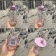 Starbucks 2026 HK Valentine's Day Pink Heart 16oz Glass Cup