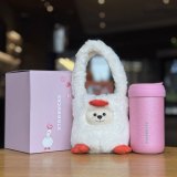 Starbucks 2026 China Valentine's Day Sweet Duck Pink 15oz SS Tumbler with Bag