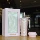 Starbucks 2026 China Valentine's Day Sweet Duck Pink Diamond SS Tumbler with 2 Lids and Gift Box