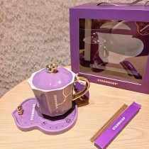 Starbucks 2026 China Star Luck Purple 10oz Mug with calabash Coaster