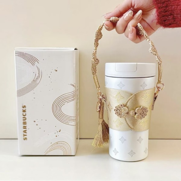 Starbucks 2026 China Star Luck auspicious clouds 14oz SS Tumbler with Sleeve