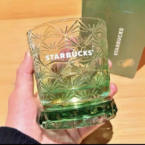 Starbucks 2026 China Star Luck Money Tree whisky Green 11oz Glass Cup