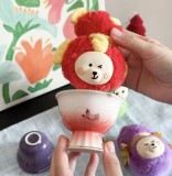 Starbucks 2026 China Star Luck Tea Cup with Bear toy