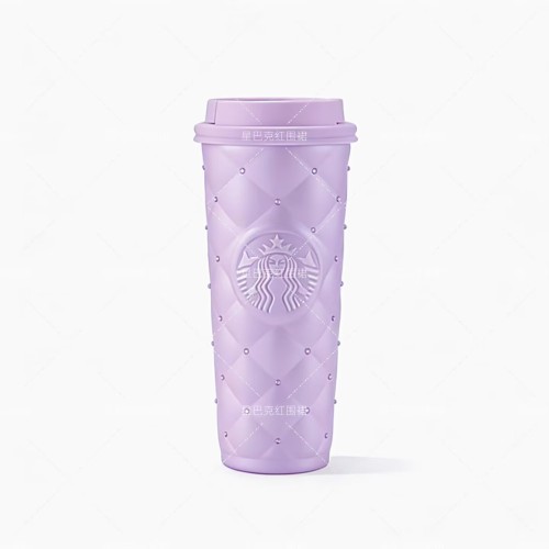 Starbucks 2026 China Purple Diamond SS Tumbler with 2 Lids and Gift Box