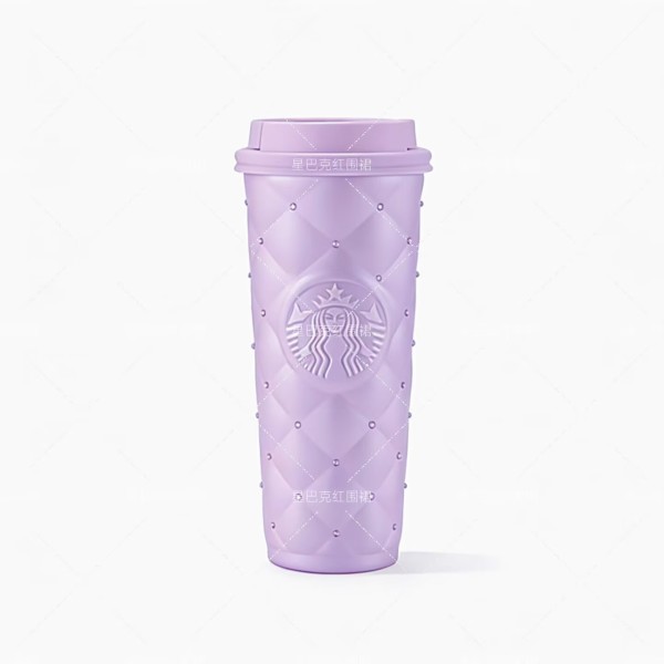 Starbucks 2026 China Purple Diamond SS Tumbler with 2 Lids and Gift Box