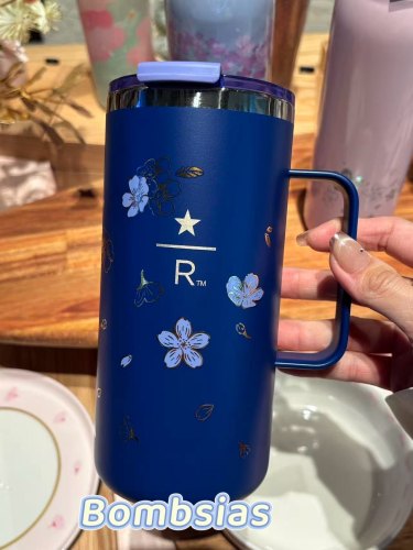 Starbucks 2026 TW Night Sakura Blue 22oz SS Tumbler