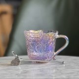Starbucks 2026 China Twilight Sakura Purple 12oz Glass Cup with Stick