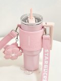 Starbucks 2026 China Twilight Sakura Pink 41oz SS Tumbler