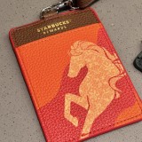 Starbucks 2026 China New Year Red Horse and Green Siren Tail Card Holder