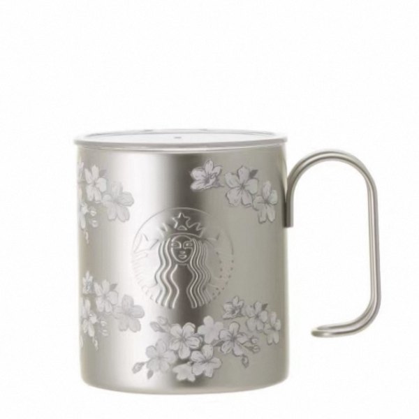 Starbucks 2026 JP Sakura Silver 12oz ss Desktop Cup