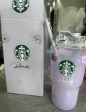 Starbucks 2026 China Purple Sakura 20oz Glass Straw Cup