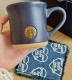 Starbucks 2026 China Blue Denim Siren Logo 13oz Mug with Coaster 