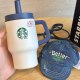 Starbucks 2026 China Blue Denim 16oz SS Tumbler with duckbill cap keychain 