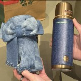Starbucks 2026 China Blue Denim 16oz SS Tumbler with Bag 