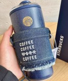 Starbucks 2026 China Blue Denim 21oz SS Tumbler with Sleeve 