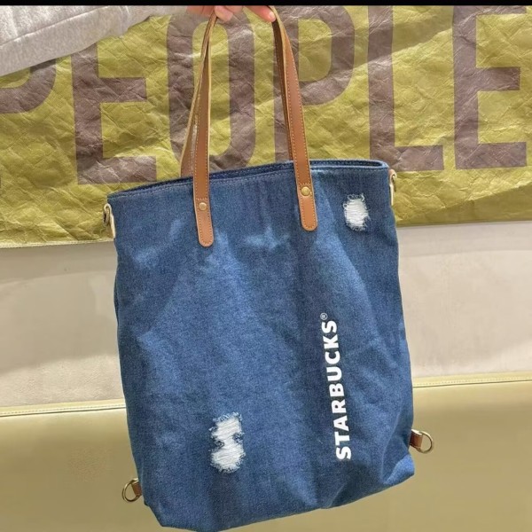Starbucks 2026 China Blue Denim Bag