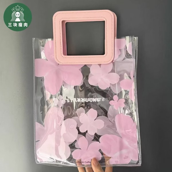 Starbucks 2026 China Sakura Plastic Hand Bag 