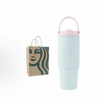 Starbucks 2026 China Spring Blue Pink Siren Logo 28oz SS Tumbler 