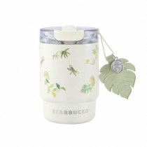 Starbucks 2026 China Spring Green 15oz SS Tumbler with Leave Keychain 