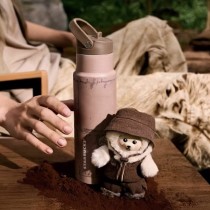 Starbucks 2026 China coffee grounds 21oz SS Tumbler with Bear toy 
