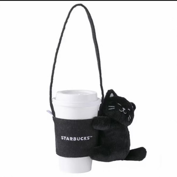 Starbucks 2026 TW Black Cat Hug Sleeve 