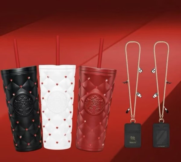 Starbucks x The Devil Wears Prada 2026 China Diamond SS Tumbler with card holder