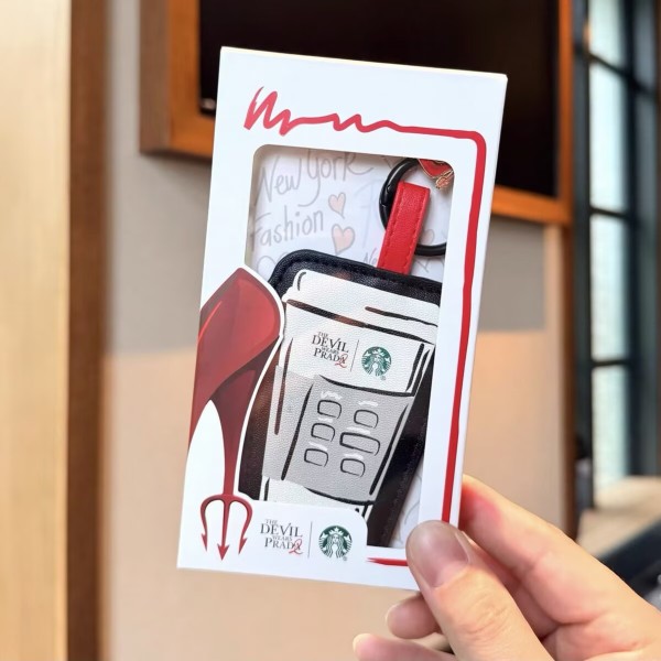 Starbucks x The Devil Wears Prada 2026 China Cup Design Mirror Keychain