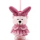 Starbucks 2026 China Pink Bear 16oz Glass Cup