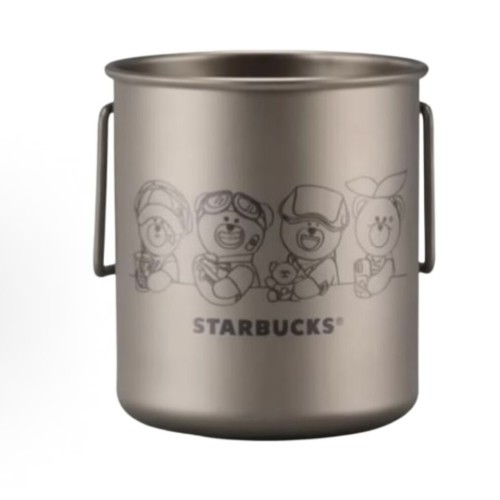 Starbucks 2026 China Shanghai bear 14oz Titanium Cup