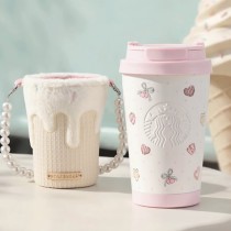 Starbucks 2026 China Summer Dessert Party Pink 13oz SS Tumbler with Sleeve
