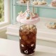Starbucks 2026 China Summer Dessert Party Pink Love shape 17oz Glass Cup
