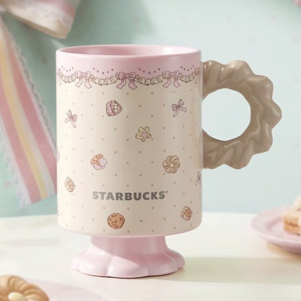 Starbucks 2026 China Summer Dessert Party Pink Handle 12oz Mug