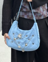 Starbucks 2026 China Mood Weather Bureau Blue hand bag 